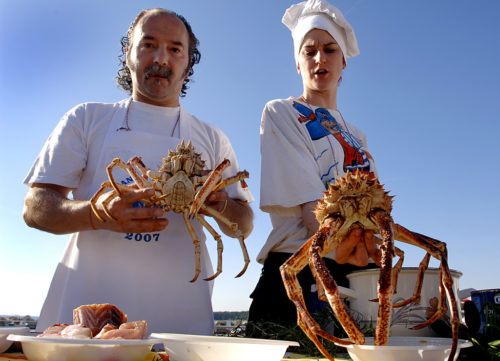 SPIDER CRAB’S DISHES, ISTRIAN SAUSAGES AND BONELESS PORK LOIN (“OMBOLO”)